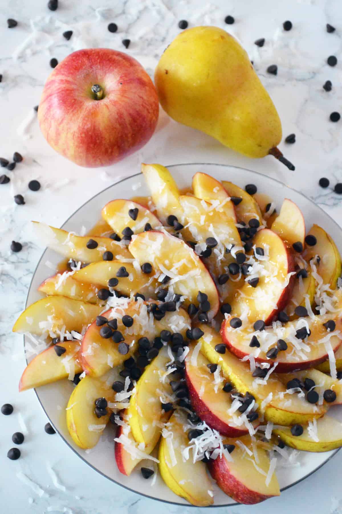 Best Pear and Apple Dessert Nachos