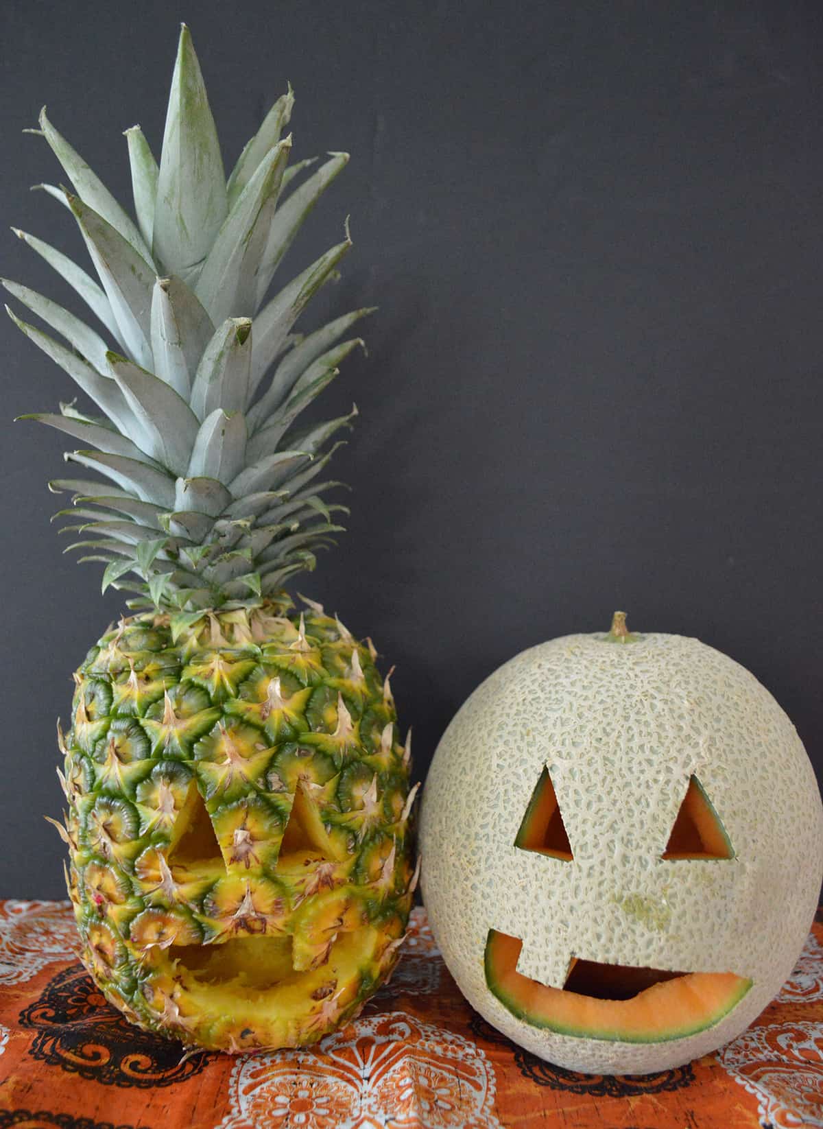 Halloween Fruit and Vegetable Carvings