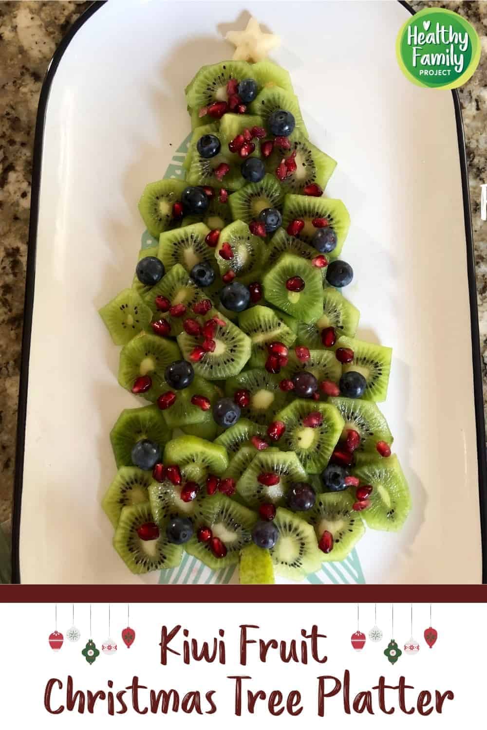 kiwi christmas fruit platter pin
