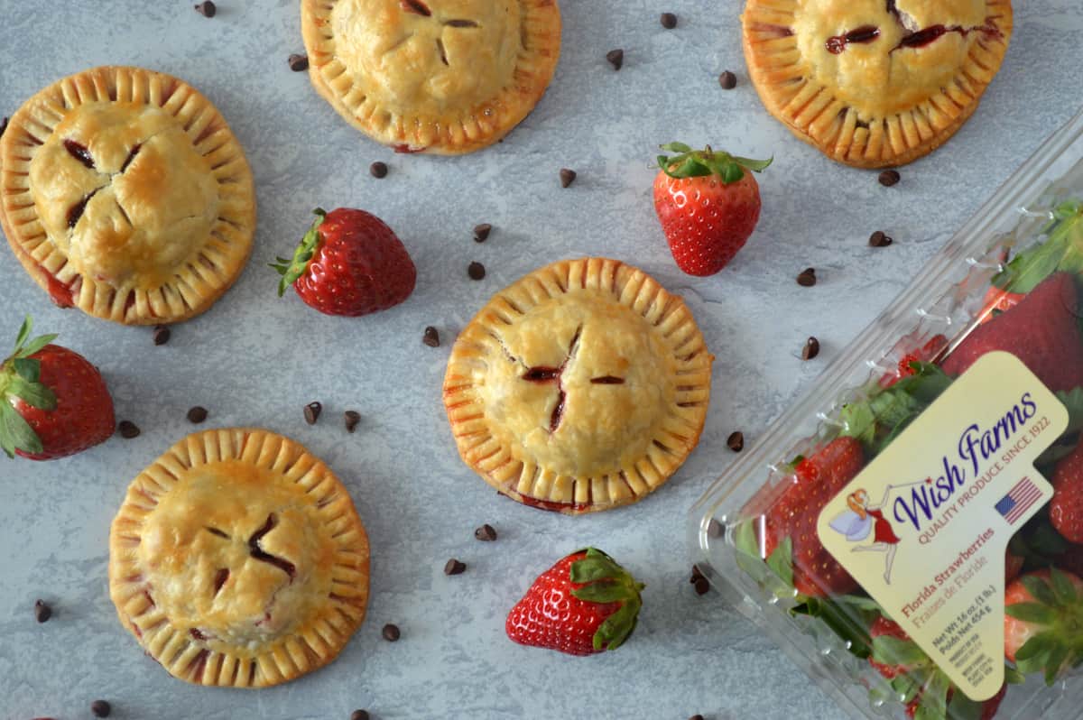 Easy Chocolate Strawberry Hand Pies 