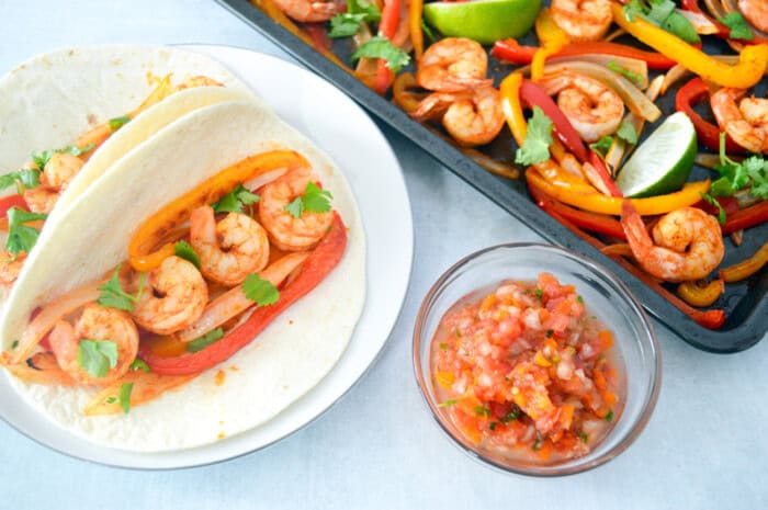 Sheet Pan Fajitas tacos