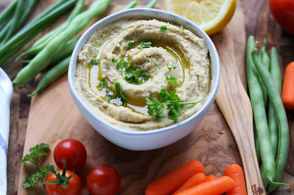 Homemade Ranch Hummus Dip Recipe | Healthy Family Project