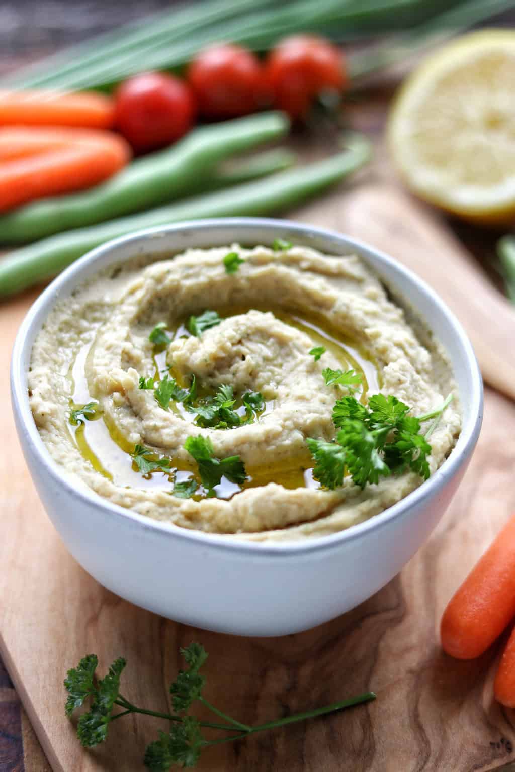 Homemade Ranch Hummus Dip Recipe | Healthy Family Project