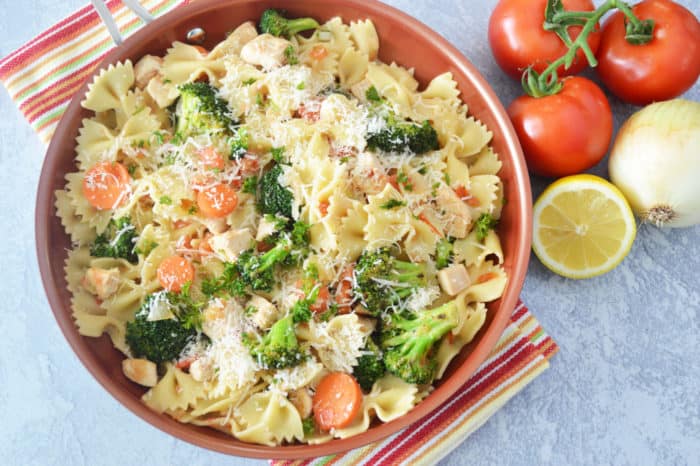Lemon Chicken & Veggie Pasta | Healthy Family Project