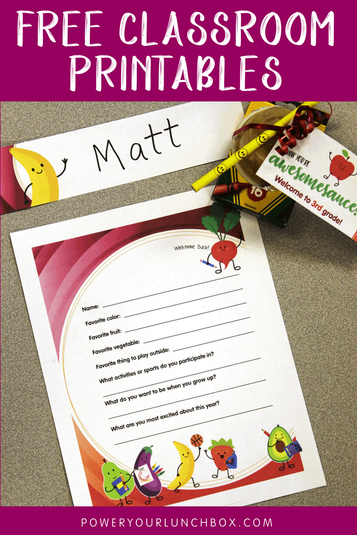 Free Teachers Printables