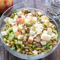 Brussels Sprouts, Apples, & Pistachio Salad