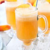 Easy Sparkling Peach Punch