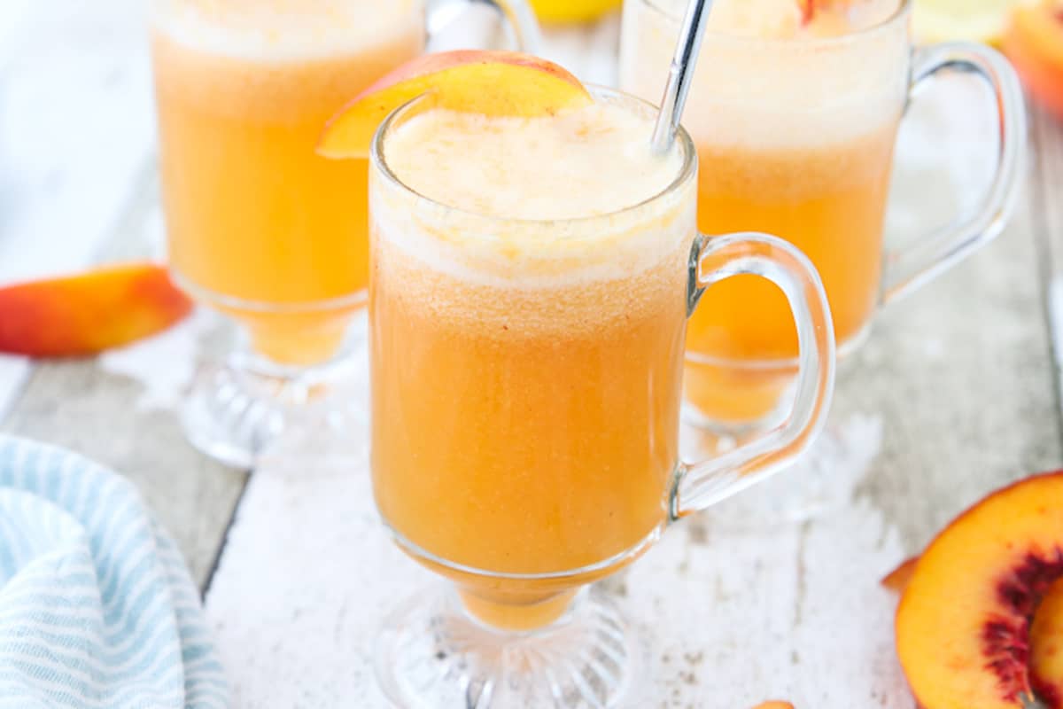 sparkling peach punch