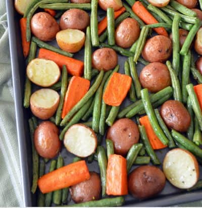 roasted potatoes beans carrots green easy recipes