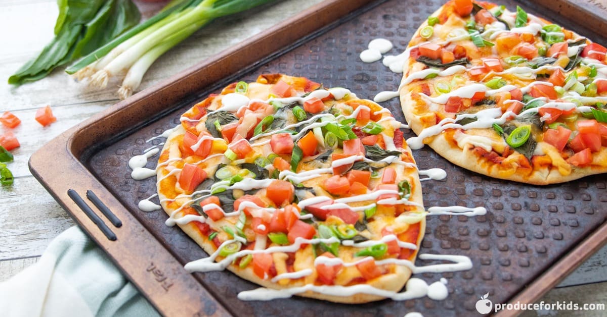 Vegetarian Naan Pizzas - Healthy Family Project