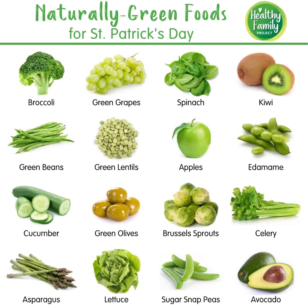 Naturally green foods for Saint Patrick's Day 