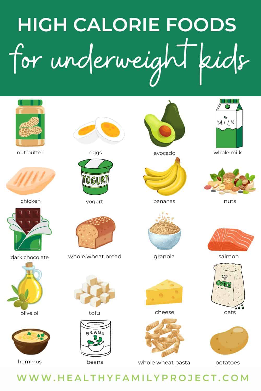 high fat food list