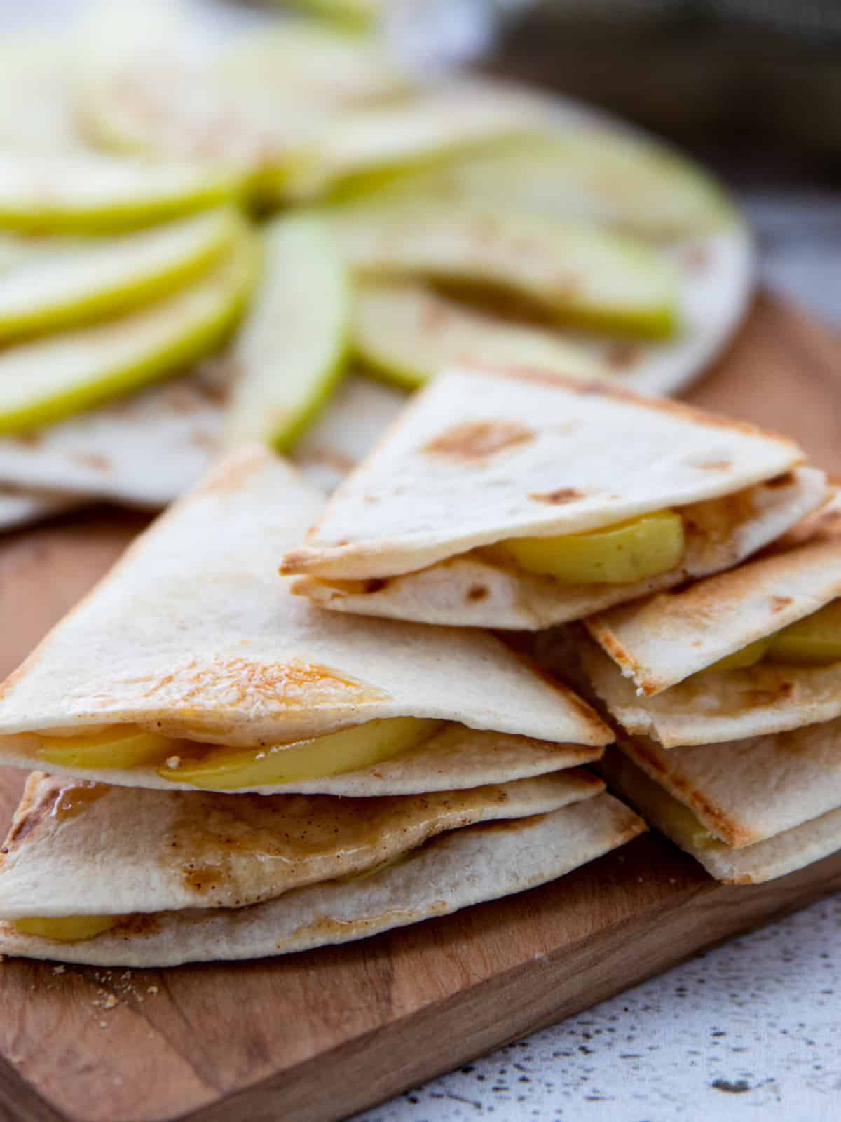 Easy Spiced Apple Quesadillas