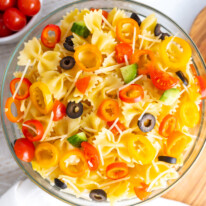 Rainbow Italian Pasta Salad