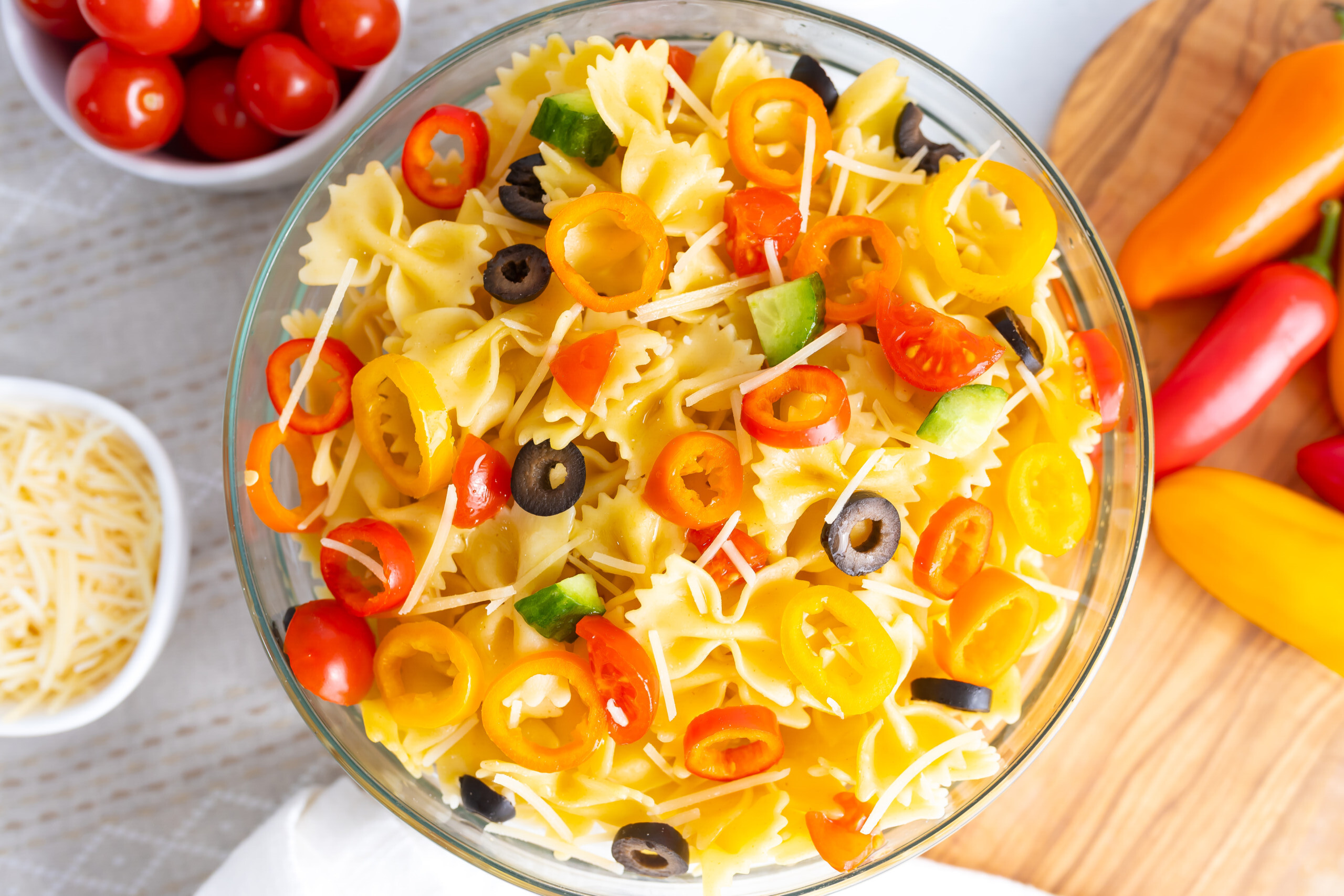 Rainbow Italian Pasta Salad Recipe | Healthy Family Project