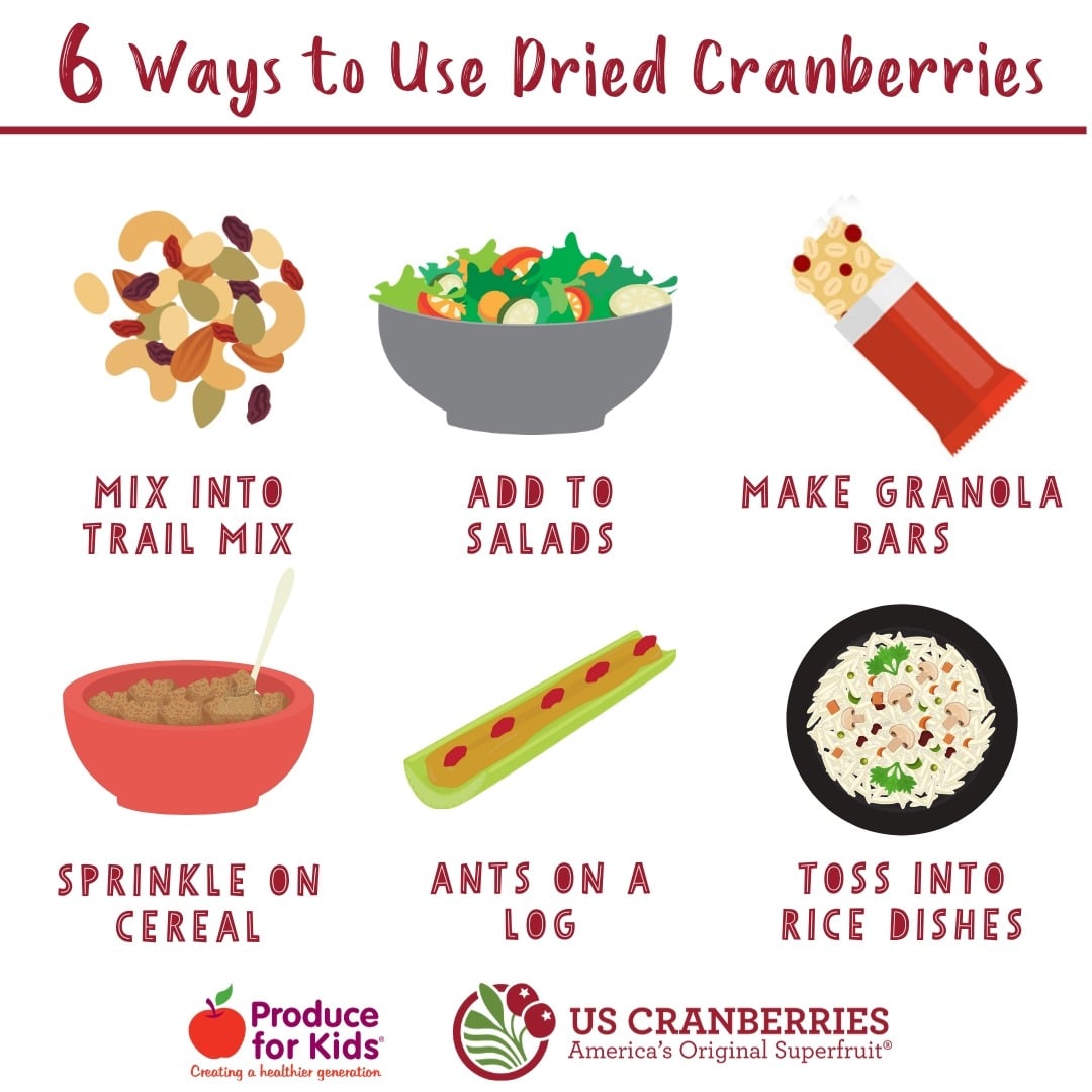 A collection of delicious dishes featuring dried cranberries, such as trail mix, salads, and energy bites.