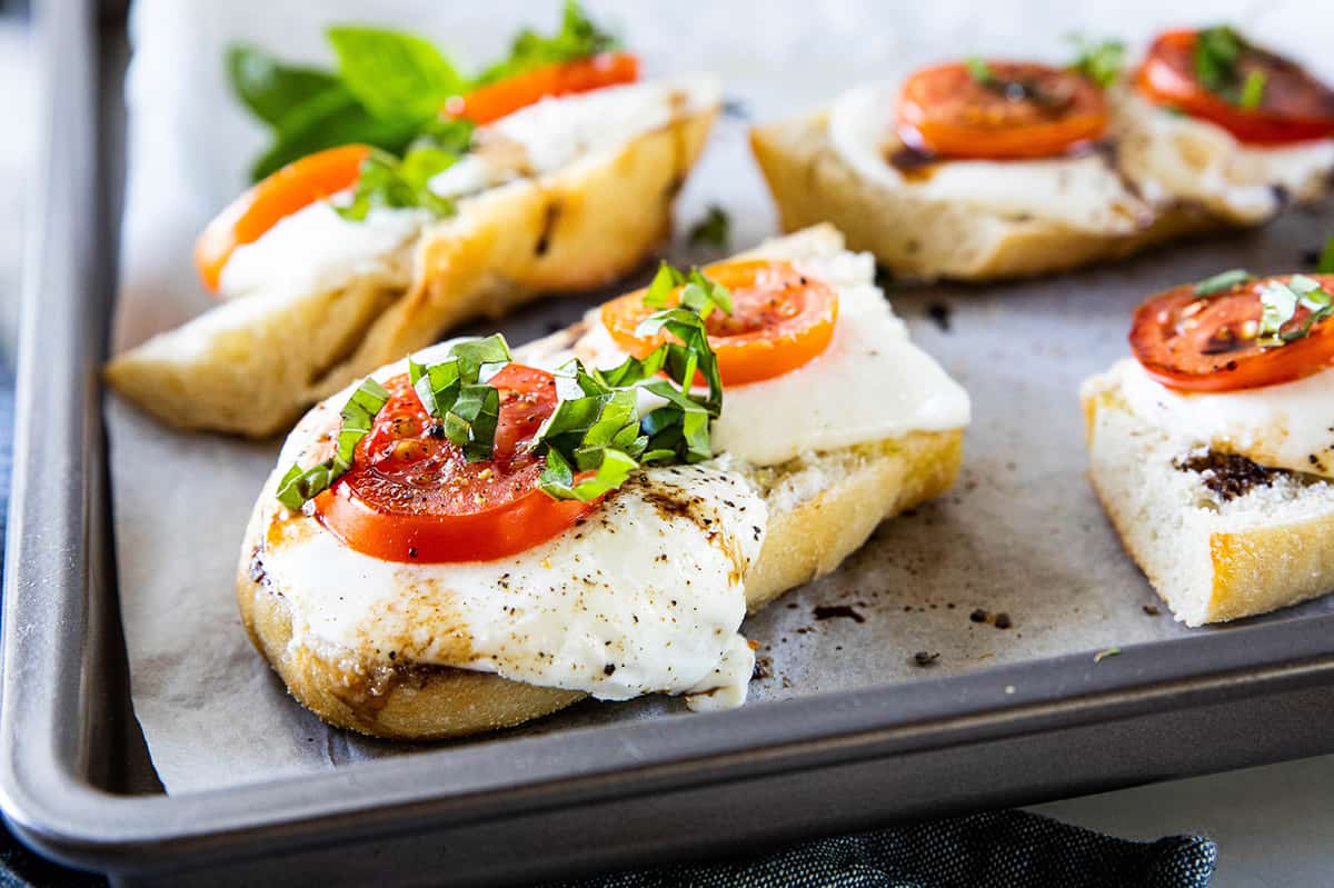 Baked Caprese French Bread Pizza - Healthy Family Project