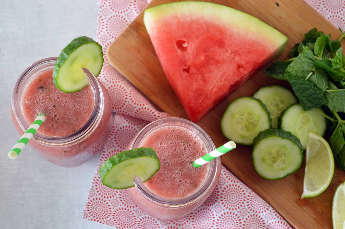 Hydrating Watermelon Cucumber Smoothie