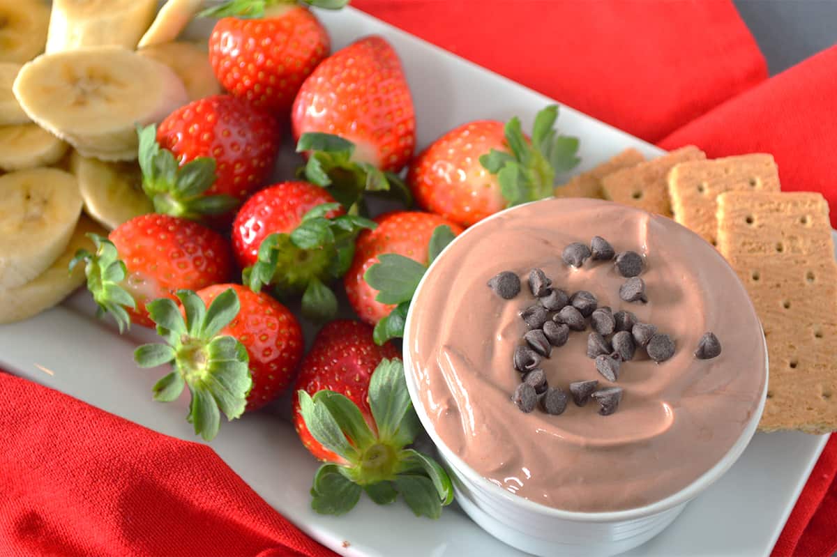 chocolate yogurt fruit dip