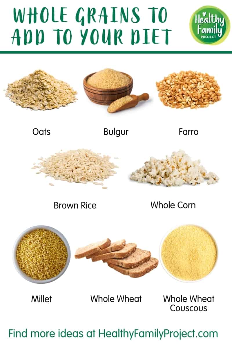 Grains Food List Printable