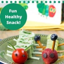 The Very Healthy Caterpillar Pinterest Image with Text