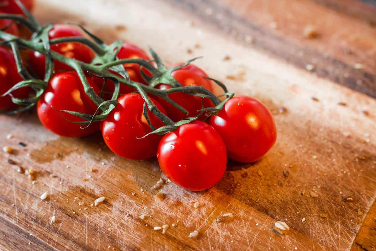 cherry Tomatoes for Vegan Greek Pita