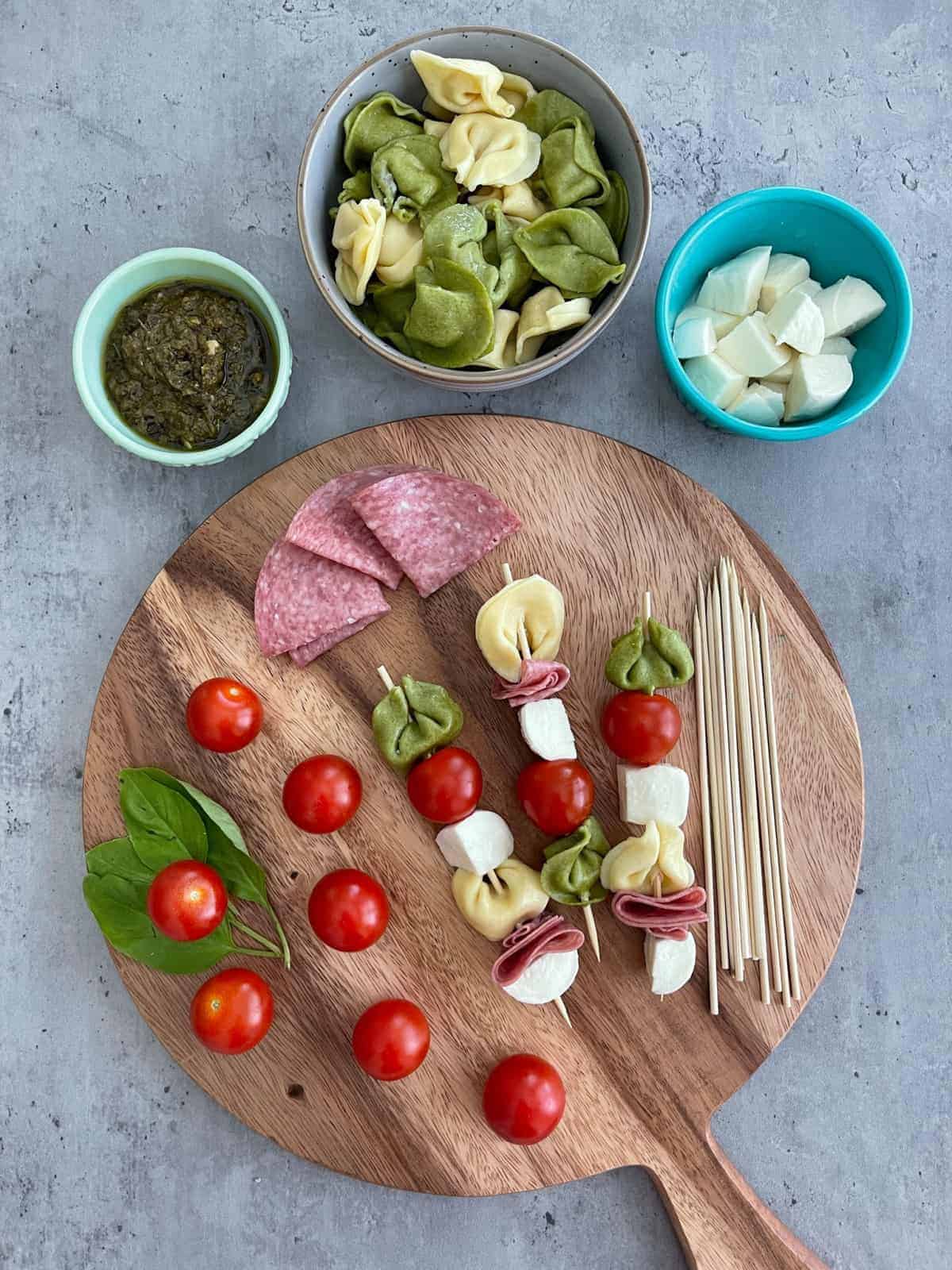 Best Antipasti Tortellini Skewers