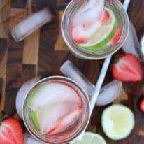 Strawberry Lime Infused Water