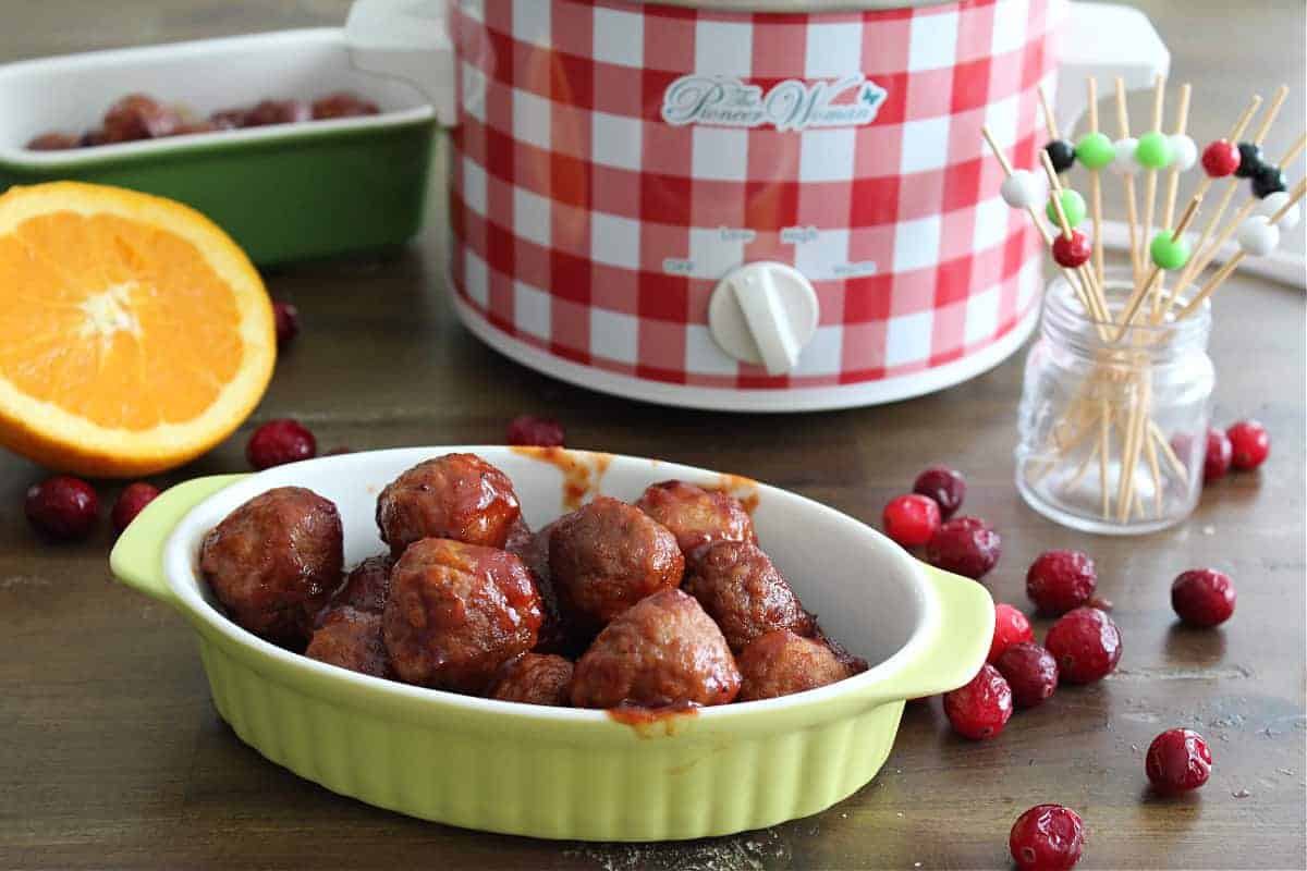 Slow Cooker Cranberry Meatballs