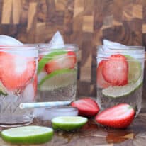 Strawberry Lime Infused Water