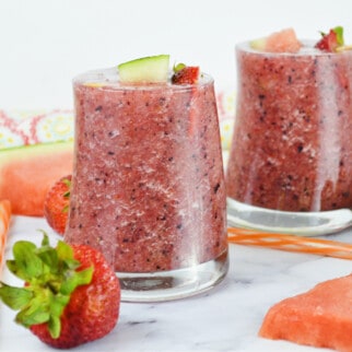Strawberry Watermelon Fruit Slushies