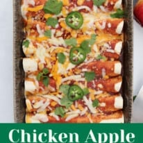 Chicken Apple Enchiladas