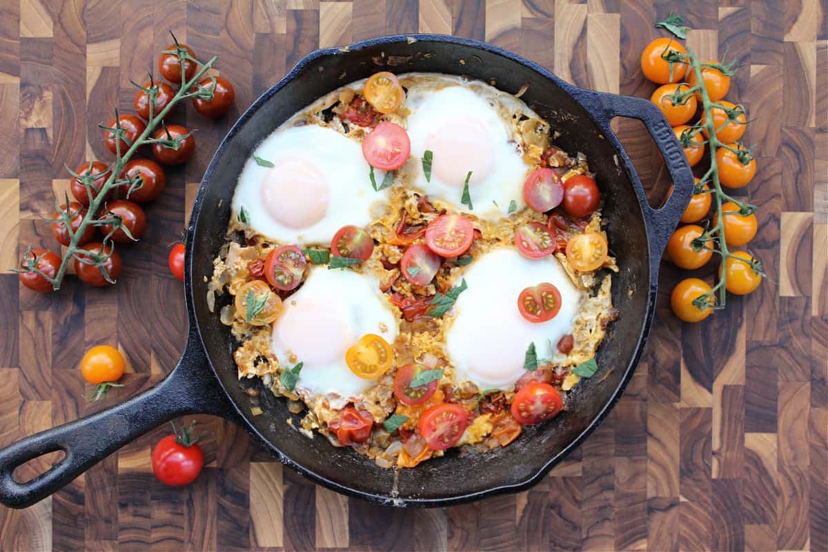 How To Make Shakshouka Using Fresh Tomatoes - Healthy Family Project