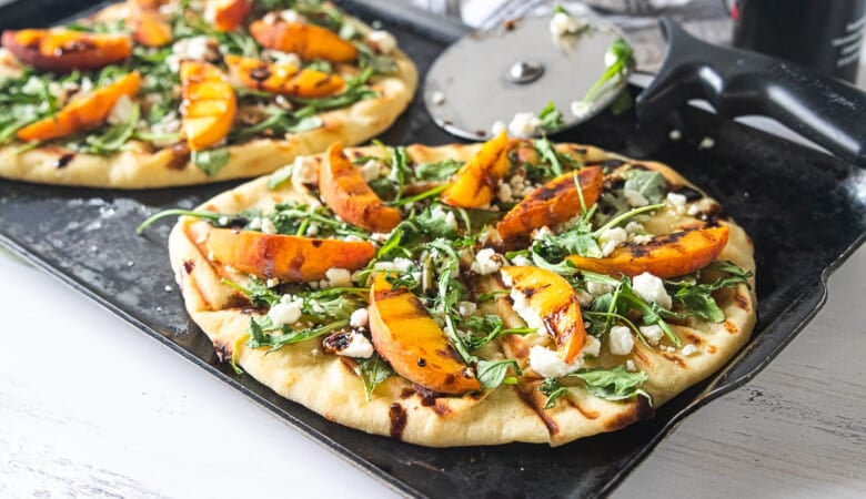 Grilled Peach Flatbread