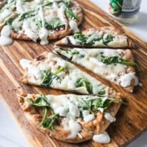 Baked Spinach Flatbread