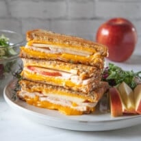 Chicken And Apple Grilled Cheese Sandwiches