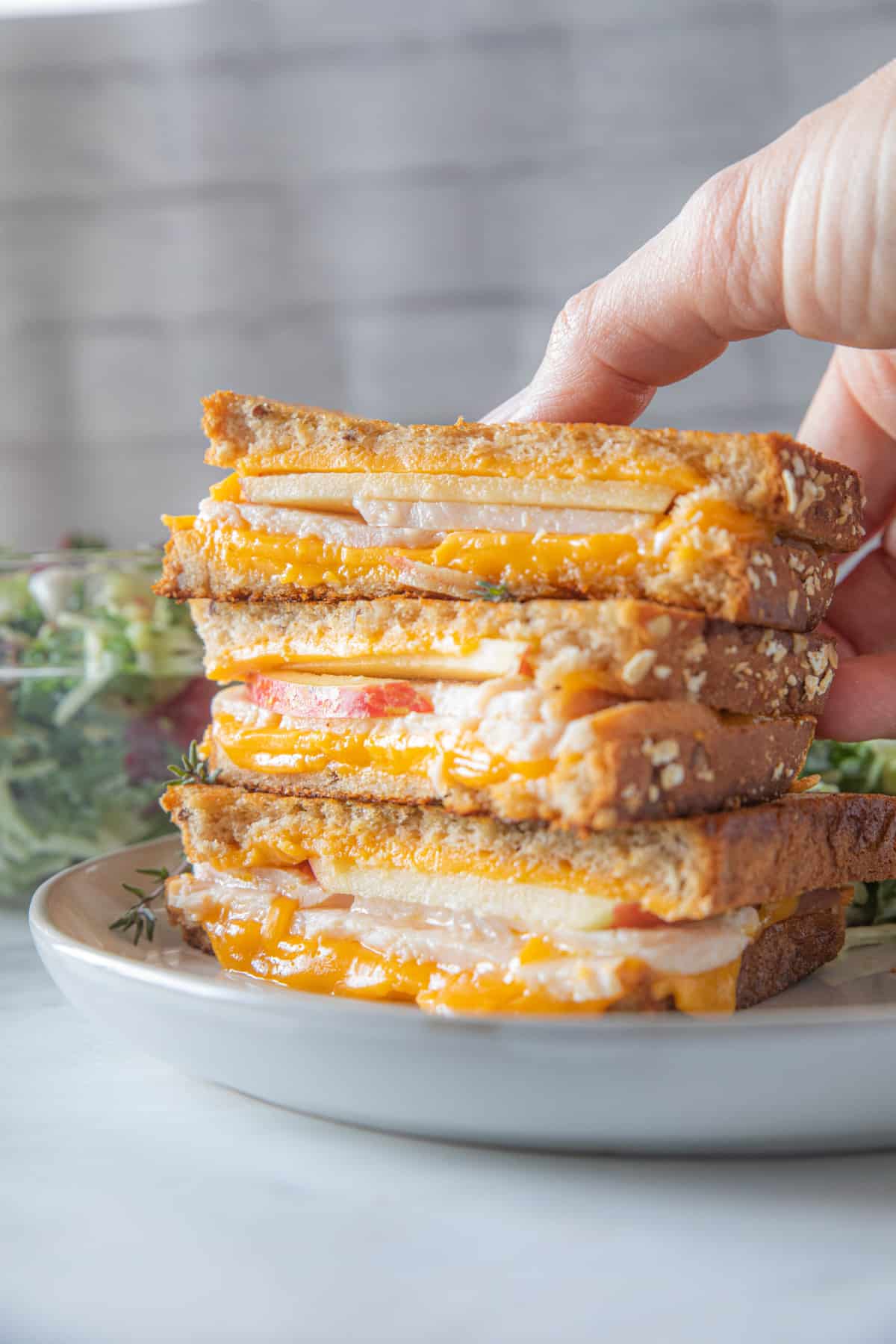 Easy Chicken Apple Grilled Cheese
