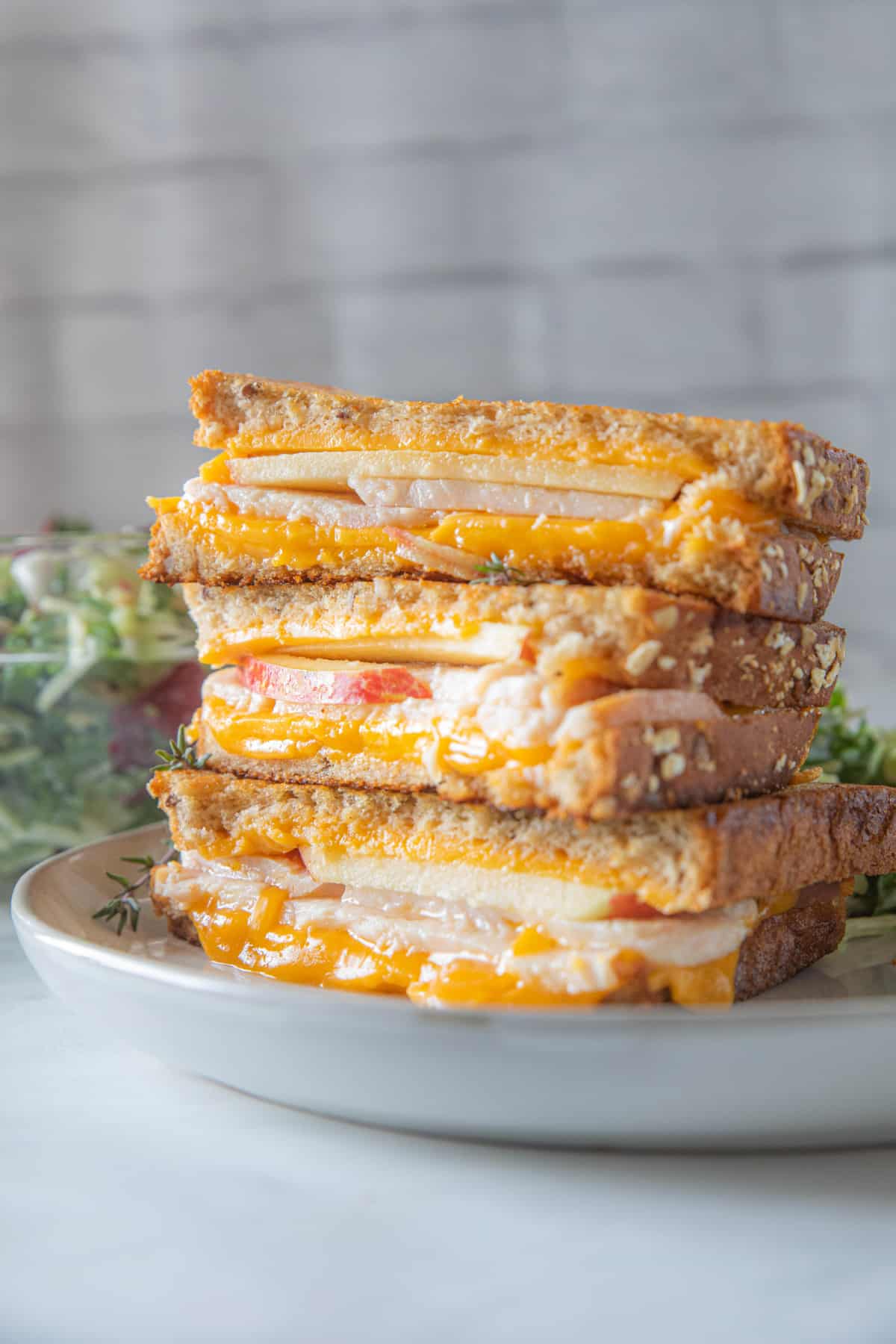 Chicken And Apple Grilled Cheese 