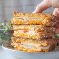 Chicken And Apple Grilled Cheese Sandwiches