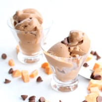 No Churn Sweetpotato Chocolate Ice Cream