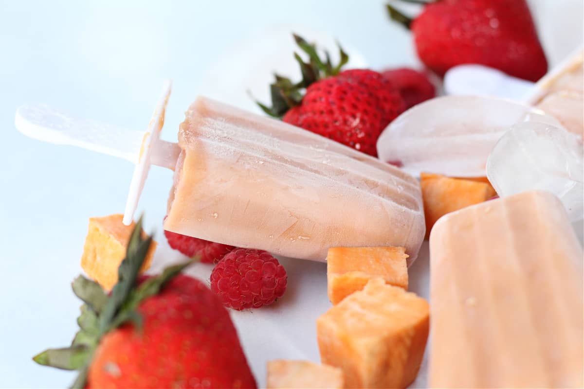 how to make popsicles made with sweet potatoes