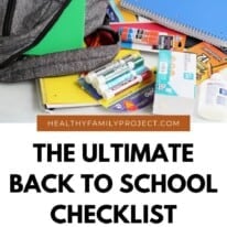 ultimate back to school checklist pin