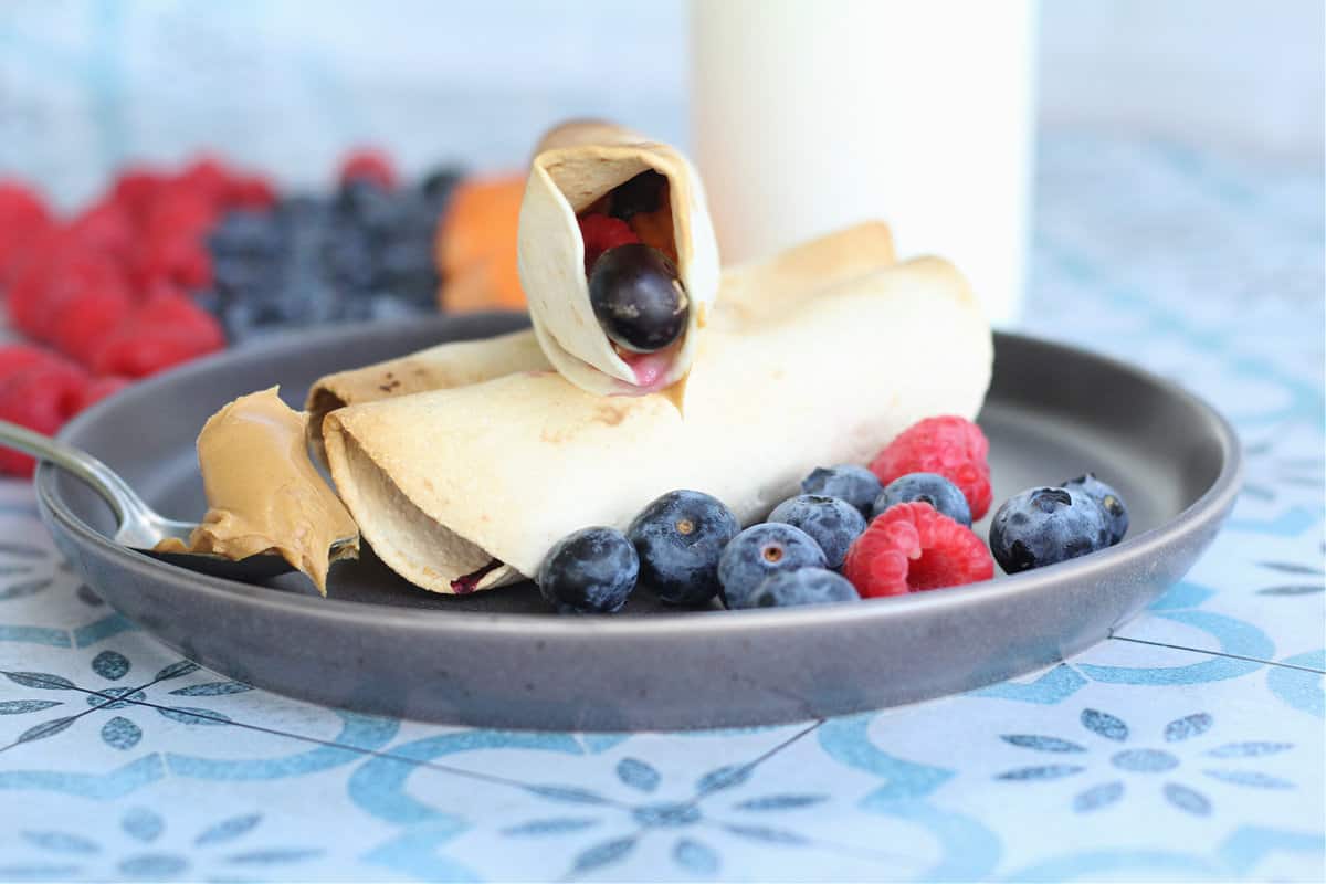 Peanut Butter and Jelly Sweetpotato Taquitos