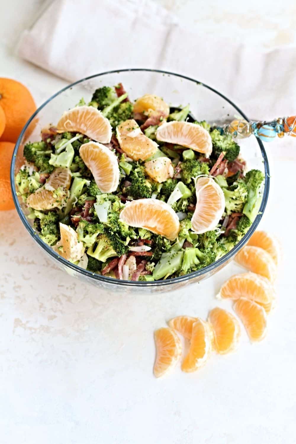 Healthy Mandarin and broccoli salad