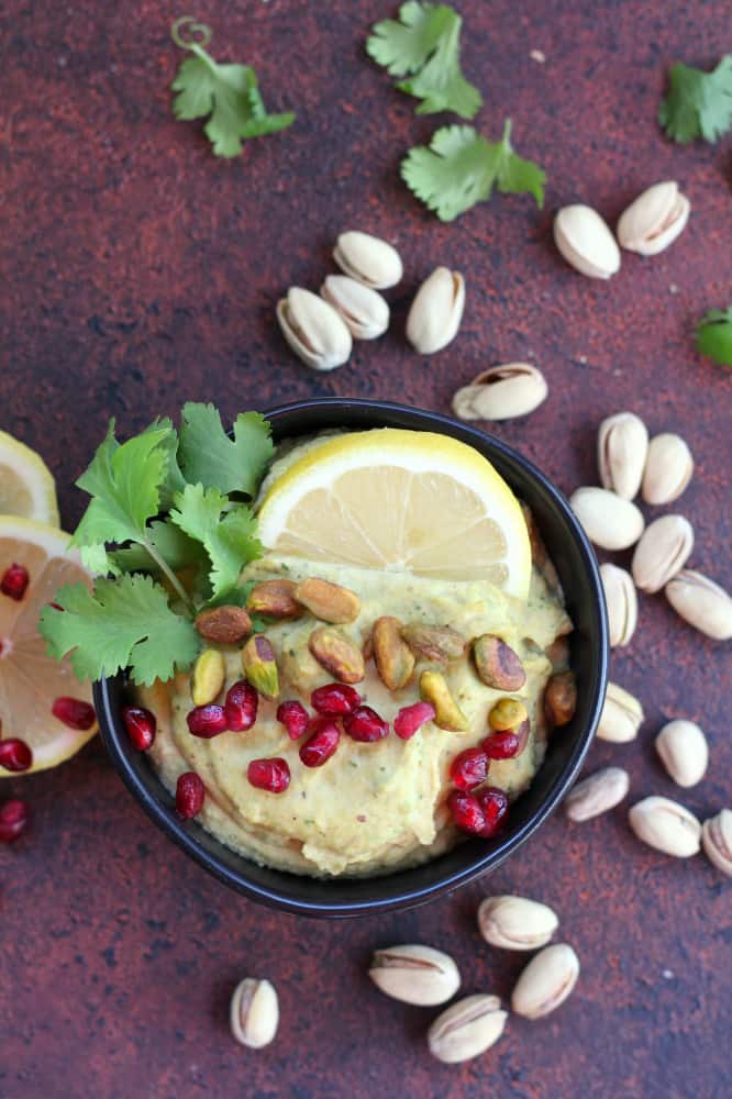 How to make hummus with pistachios