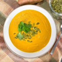 Food Rx: Instant Pot Sweetpotato Carrot Ginger Soup