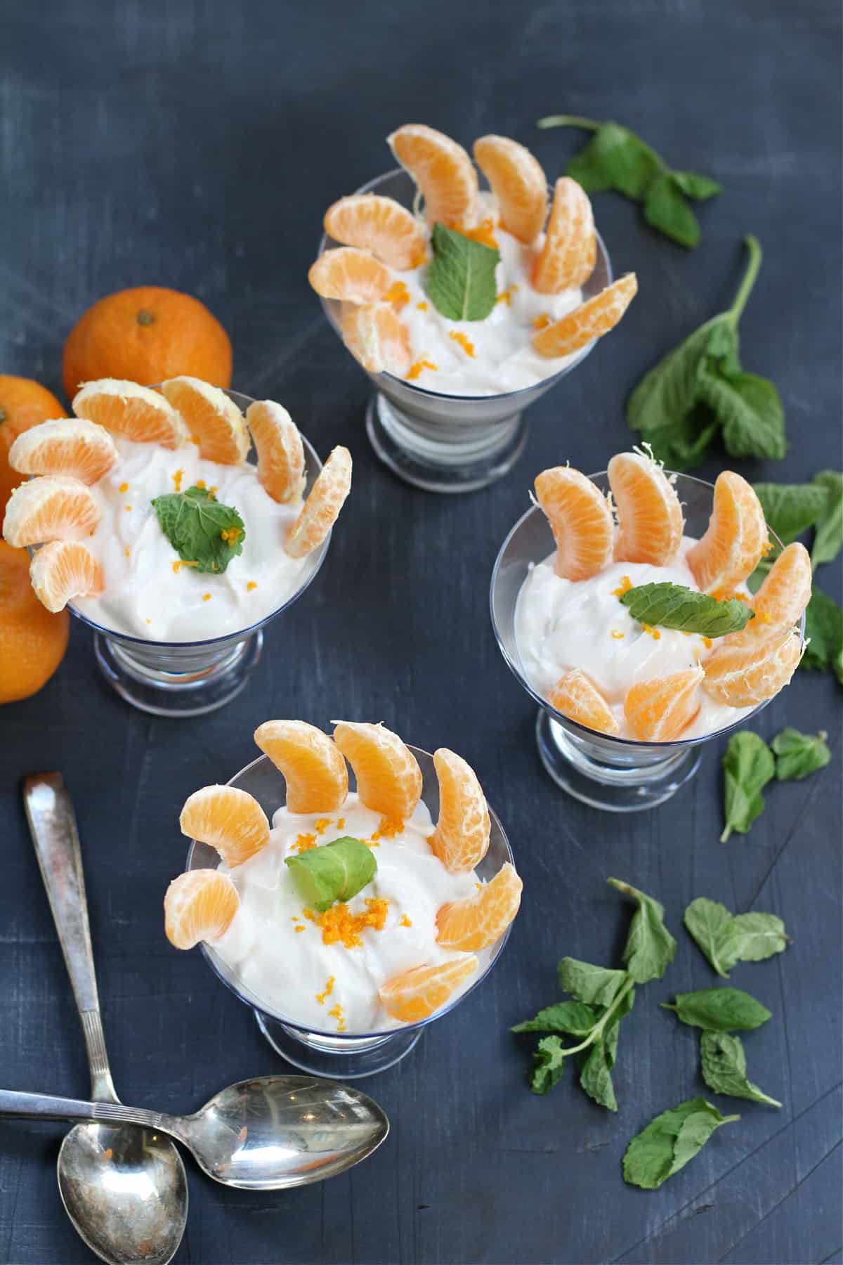 Yogurt Parfaits with Mandarins