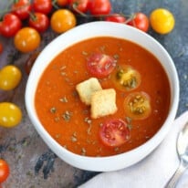 Roasted Tomato & bell pepper soup