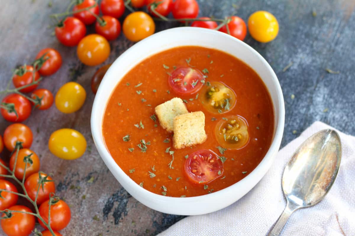 Roasted Tomato & bell pepper soup