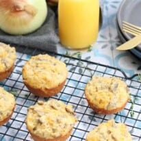 Protein-Packed Sausage and Onion Breakfast Muffins